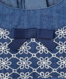 組曲 KIDS 【110-140㎝】レースコンビデニム ワンピース