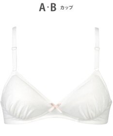 Wing ジュニア ノンワイヤーブラ Wing Teen やさしくサポート オーガニックコットン混(身生地部) 【STEP3 まるみをおびてきた胸に】 RB2015 ウイング／ワコール