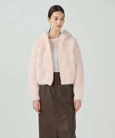 GRACE CONTINENTAL 起毛ニットパーカー