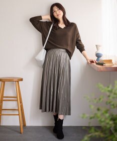 ANY 【ウエストゴム】チンツギャザースカート