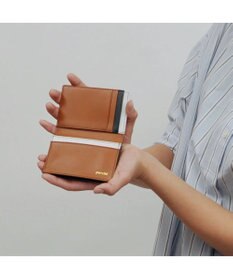 UNBILLION perche 牛革カラーコンビカードケース