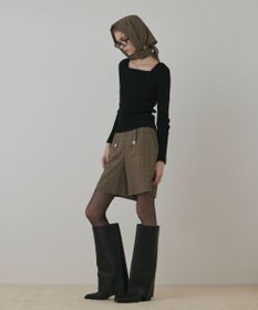 GRACE CONTINENTAL ダブルボタンショートパンツ