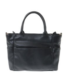 Maison de FLEUR チャーム付きリボンキルティング2Wayトート