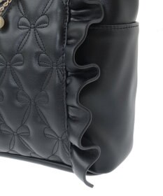 Maison de FLEUR チャーム付きリボンキルティング2Wayトート