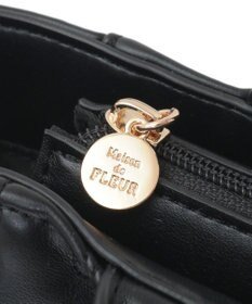 Maison de FLEUR チャーム付きリボンキルティング2Wayトート