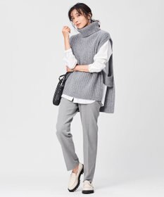 WEB限定】バルキーニット ハイネック ベスト / 23区 | ファッション