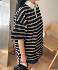 WEGO ボーダーラガーシャツ