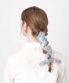 MOONBAT PAUL&JOE ACCESSOIRES(ポール & ジョー) シルクスカーフ 空 オーステルリッツ記念柱 ネコと毛糸 気球 65cm×65cm 手洗いOK