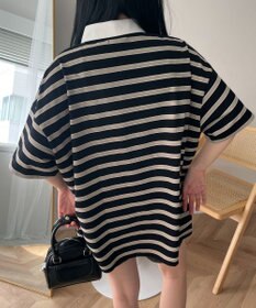 WEGO ボーダーラガーシャツ