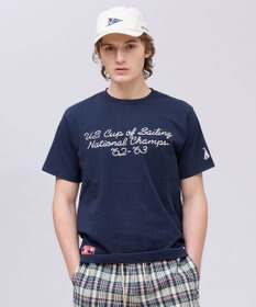 J.PRESS MEN 【NYUZELESS】エンブロイダリー モチーフTシャツ