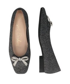 Bridget Birkin 【Bridget Birkin】ビジューリボンラメパンプス