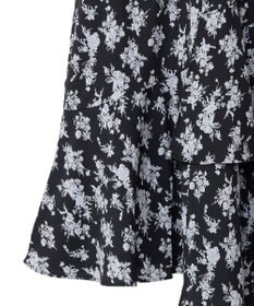 earth music&ecology フラワーアシメティアードスカート