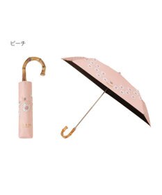 MOONBAT 【 遮光率100％/遮熱/UV】PAUL&JOE ACCESSOIRES(ポール&ジョー) 晴雨兼用日傘  Lovely daisy  クリザンテーム ヌネット 折りたたみ傘 竹手元