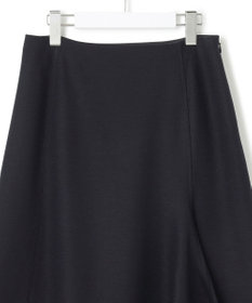 23区 S ウール圧縮スムース アシンメトリー フレアスカート