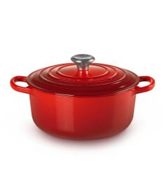 YAMATO テーブル＆キッチン 【ル・クルーゼ】シグニチャー ココット・ロンド 20cm  チェリーレッド