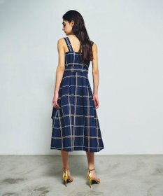 GRACE CONTINENTAL ロープチェックワンピース
