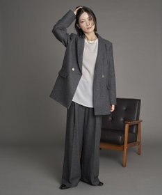 YECCA VECCA 【尾崎紗代子×YECCA VECCA】ツイードストレートパンツ