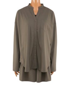 San-ai Resort（三愛水着楽園） ★新色ブラック×ライトグレー入荷【UPF50＋】シャツ・ショートパンツ付き４点セット　9M・11L　【San-ai Resort（サンアイリゾート）】