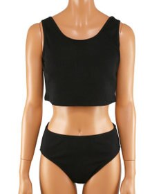 San-ai Resort（三愛水着楽園） ★新色ブラック×ライトグレー入荷【UPF50＋】シャツ・ショートパンツ付き４点セット　9M・11L　【San-ai Resort（サンアイリゾート）】