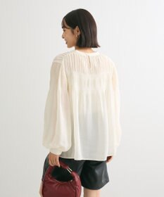 Green Parks マジョリカプリーツブラウス