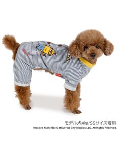 PET PARADISE ミニオン ヒッコリーつなぎ 小型犬