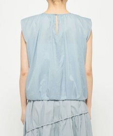 uncrave シアープルーフナイロン ギャザーブラウス