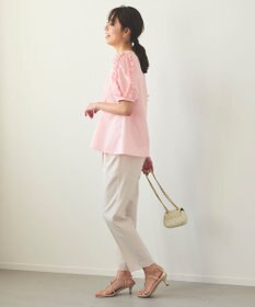 Feroux 【洗える】美シルエットカラーテーパード パンツ