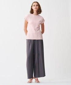 uncrave ダブルフェイスジャージー 2WAYスリットトップス