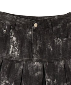 WEGO ウオッシュドプリーツミニスカート