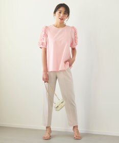 Feroux 【洗える】美シルエットカラーテーパード パンツ