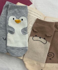 WEGO アニマルデザインショートソックス