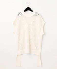 GRACE CONTINENTAL メッシュ2wayニットトップ