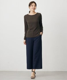 J.PRESS LADIES 【WEB限定】シアーストレッチフライス クルーネック シアー カットソー