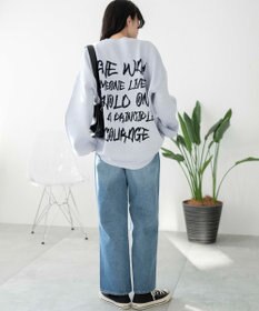 WEGO ハンドライティングジャガードニット