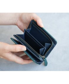 genten ダイヤカットワーク　二つ折り財布