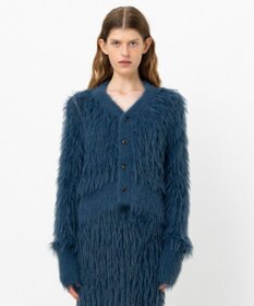 NAVE 【ReNAVE・洗える】メルティーシャギーニット カーディガン