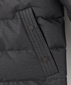 JOSEPH ABBOUD 【撥水/軽量/防風/フード取り外し可/ダウン】インターレースカルゼ  ダウン ブルゾン