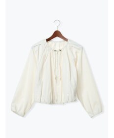 Te chichi ノーカラーギャザージップブルゾン