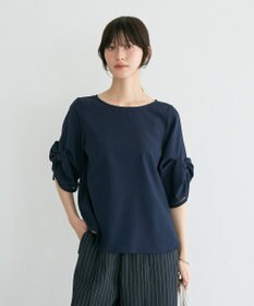 YECCA VECCA ハシゴレースタックスリーブブラウス