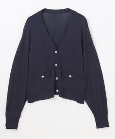 GRACE CONTINENTAL ルーズVネックニットカーディガン