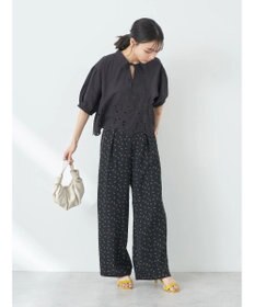 earth music&ecology 花柄ワイドパンツ