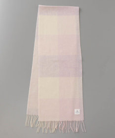 AURORA LANVIN en Bleu ランバン オン ブルー  ウール　チェック柄マフラー