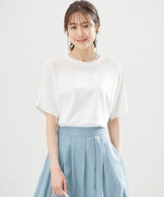 組曲 【WEB限定】メッシュ切り替えドルマン ニット