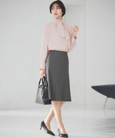 23区 S 【洗える】ドットドビーデシン ブラウス