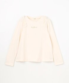 ANY KIDS チュールフリル 長袖Tシャツ