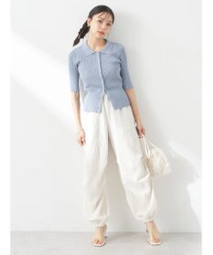 earth music&ecology リブコンパクトカーディガン