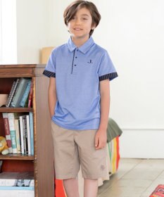 J.PRESS KIDS 【110-130cm】COOLMAX レジメン ポロシャツ