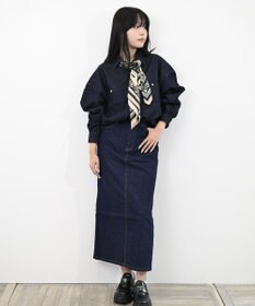 LENO DENIM SKIRT　デニムマキシスカート