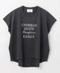 ANY 【UVケア/接触冷感】チュニック丈半袖ロゴTシャツ