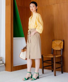 組曲 【洗える】ナチュラルローンスキッパー ブラウス